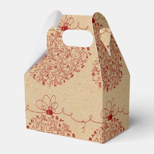 kerstsierpatroon bedankdoosjes (Voorkant Zijde)