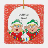 kerstsierplein personaliseren keramisch ornament (Achterkant)