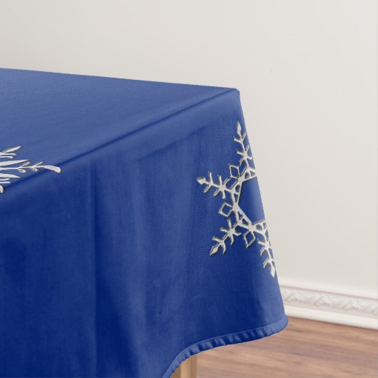 KerstSilver Snowflake Tafelkleed (Voorbeeld)