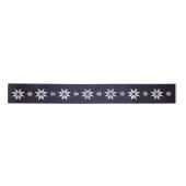KerstSilver Star Ribbon Blue Navy Lint (Voorkant)
