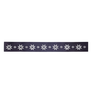 KerstSilver Star Ribbon Blue Navy Lint