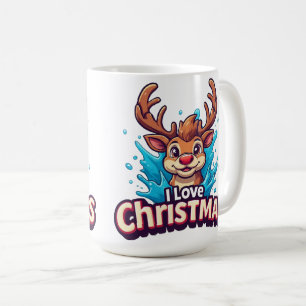 Kerstsint-ezel Ik hou van Kerstmok Gift ✨ Koffiemok