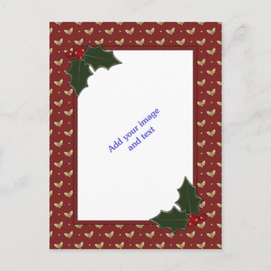 kerstSjabloon Feestdagenkaart (Voorkant)