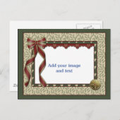 kerstSjabloon Feestdagenkaart (Voorkant / Achterkant)