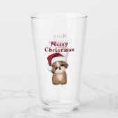 Kerstsjiih Tzu Dog Glas (Voorkant)