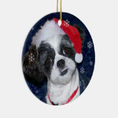 Kerstsjiih Tzu Dog Keramisch Ornament (Rechts)