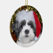 Kerstsjiih Tzu Dog Keramisch Ornament (Rechts)
