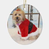 Kerstsjiih Tzu Dog Ornament (Links)