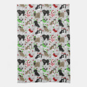 Kerstsjiih Tzu Dogs Kitchen Towel Theedoek (Verticaal)
