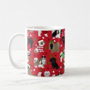 Kerstsjiih Tzu Dogs Koffiemok