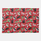 Kerstsjiih Tzu Dogs Theedoek (Horizontaal)