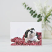 Kerstsjiih Tzu Feestdagenkaart (Staand voorkant)