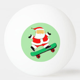 Kerstskateboarden Skateboarder Pingpongballen