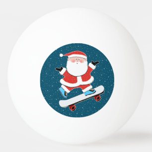 Kerstskateboarden Skateboarder Pingpongballen