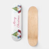 kerstskateboardgom met cadeau skateboard (Voorkant)