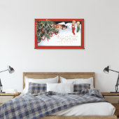 Kerstslaapkinderen en een gedicht canvas afdruk (Insitu (Slaapkamer))