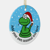 kerstslang gepersonaliseerd keramisch ornament (Rechts)