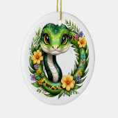 kerstslang keramisch ornament (Rechts)