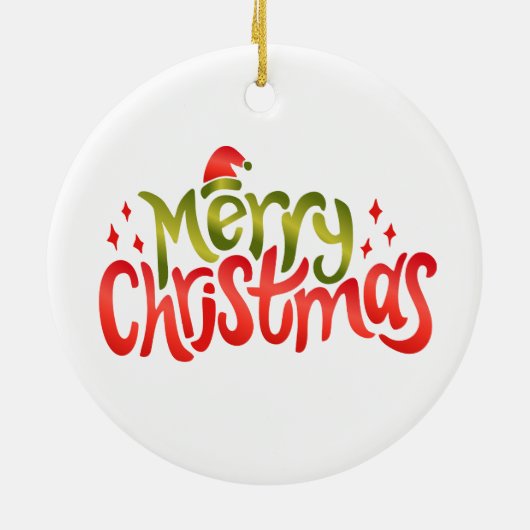kerstslang keramisch ornament (Achterkant)