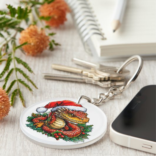 kerstslang sleutelhanger (Voorkant Rechts)