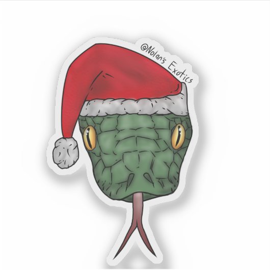 Kerstslang sticker (Voorkant)