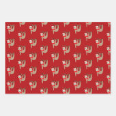 kerstsleuven inpakpapier vel (Voorkant 2)