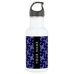 Kerstslinger, Blauw, Je naam, Personaliseer Waterfles