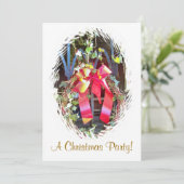 KERSTSLINGER FEESTDAGENKAART (Staand voorkant)