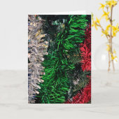 Kerstslinger kaart (Gele Bloem)