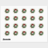 Kerstslingerstickers Ronde Sticker (Vel)