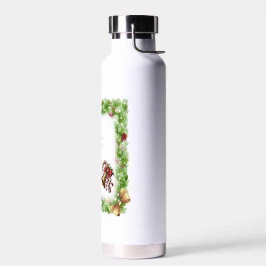 Kerstslogan Waterfles (Links)