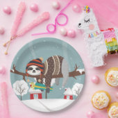 kerstslot papieren bordje (Feest)