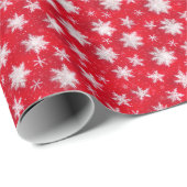 Kerstsneeuw Cadeaupapier (Rol Hoek)