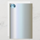 Kerstsneeuw op het spoor briefpapier (Voorkant / Achterkant)