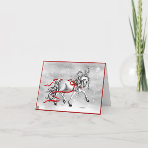 kerstsneeuwcellen feestdagen kaart