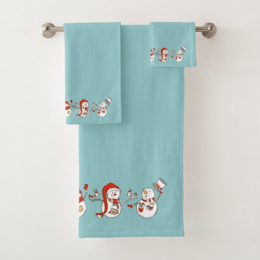 Kerstsneeuwman Bad Handdoek (Insitu)