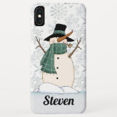 Kerstsneeuwman Case-Mate iPhone Case (Achterkant)