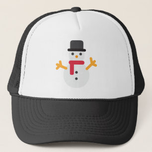 kerstsneeuwman emoji trucker pet