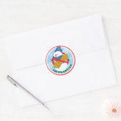 Kerstsneeuwman Geen Pinda Stickers (Envelop)