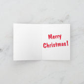 Kerstsneeuwman Kaart (Binnen)