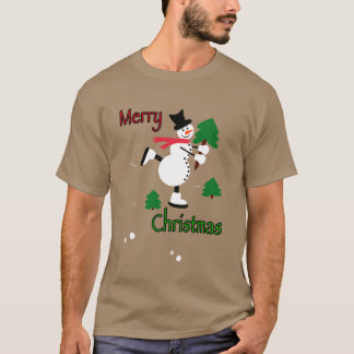 Kerstsneeuwman meisje t-shirt