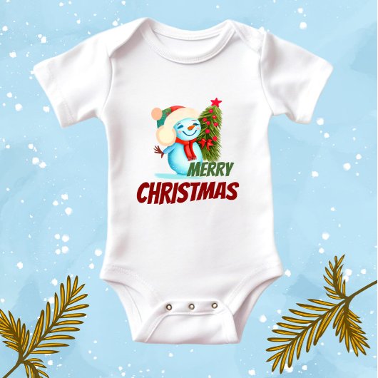 Kerstsneeuwman Romper