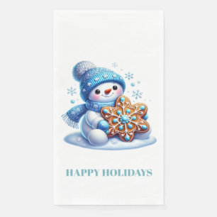 Kerstsneeuwman servet