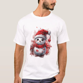 Kerstsneeuwman T-shirt