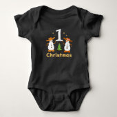 Kerstsneeuwpop Romper (Voorkant)