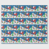 Kerstsneeuwtafel Wrap Papier (Vlak)