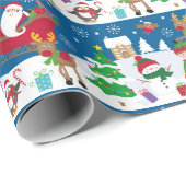 Kerstsneeuwtafel Wrap Papier (Rol Hoek)