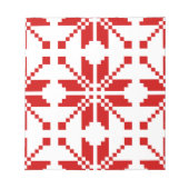 Kerstsneeuwvlok Kerstpatroon Notitieblok (Voorkant)