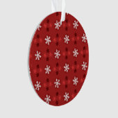 Kerstsneeuwvlok Kunstpatroon Ornament (voorkant)
