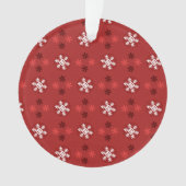 Kerstsneeuwvlok Kunstpatroon Ornament (voorkant)